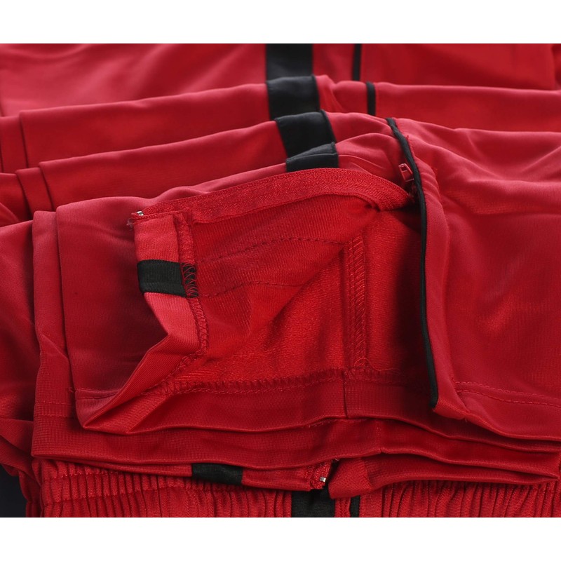 Gioberti Mens Athletic Track Pants, Red, 2X Large