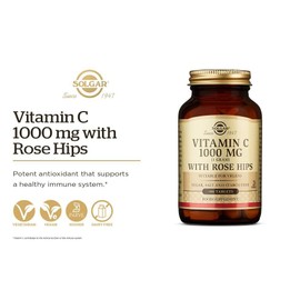 Solgar Vitamin C 1500 mg with Rose Hips Immune Support Tablets 180 Count