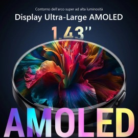 Reloj Inteligente Para Hombre Bluetooth, Amoled, Impermeable Color De La Caja Negro Color De La Correa Negro Color Del Bisel Negro