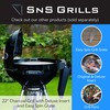 SnS Grills Slow ‘N Sear Easy Spin Charcoal Grill Cooking