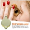 WHAMVOX 5sets Peep Hole Covers for Door Apartment Essentials Peephole
