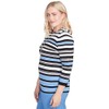 Alfred Dunner Textured Strip Light Sweater (US, Alpha, Medium, Regular,
