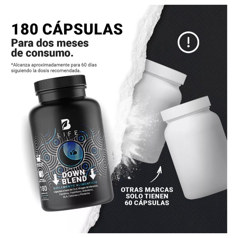 B Life Quemador Nocturno Sin Estimulante De 180c. Down Blend