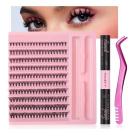 Lashes Blister Maquillaje Extensiones Pestañas+adhesivo+clip Color Estilo 1