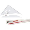 Liquidraw Adjustable Set Square 30cm & Triangular Scale Ruler 30cm