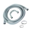 SPARES2GO Drain Outlet Hose & Clip Kit for White Knight