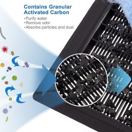 MEWTOGO 6 Pcs Aquarium Filter Replacement Cartridge Compatible with Aqua-Tech EZ-Change #2, Fish Tank Filters for 10-20 Power Filters