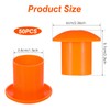 50 PCS Rebar Cap, Mushroom Rebars End Caps, Plastic Rebars