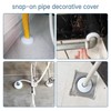 Pack of 50 Heating Pipe Rosettes, Pipe Cover Folding Rosette