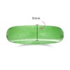 Simple Solid Dome Gemstone Eternity Stackable Dyed Green Jade Band