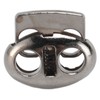 30pcs Metal Cord Lock End Toggle Double Hole Spring Stopper