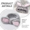 2 Pieces Of Rabbit Ear Headbands, 1 Piece Of Rabbit