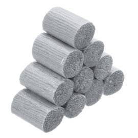PATIKIL 10 Rolls of Latch Hook Yarn, Latch Hook Kit Yarn Pre-Cut Hook Carpet Yarn for Making Crochet Bundles for Latch Hook Carpet Tapestry DIY Craft, Grey