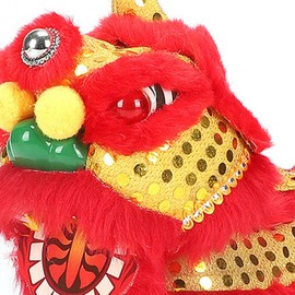 Colcolo Electric Lion Dance Toy, Lunar New Year Gifts Ornament, Shaking Head Lion, Singing and Walking Lion Toy for Kids