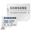 EVO Plus MicroSD 256GB, 130MBs Memory Card with Adapter -