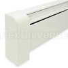 slant fin Radiator~Baseboard End Cap LEFT Side -Nu-White- Fits Most