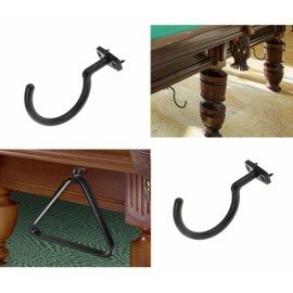 VOGOOPOI 2Pcs Snooker Billiard Table Board Cue Hook Bridge Rod Pool Table Rack with 2 Screws Strong Snooker Pool Cue Racks for Indoor Snooker Table