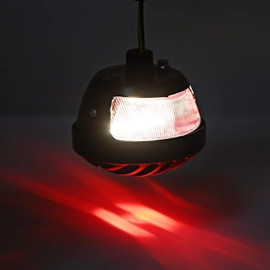 Kuuleyn Motorcycle Tail Brake Light, Motorcycle Tail Lights, Brake Taillight, Black Round Motorcycle Tail Brake Light for Bobber Chopper Scooters ATV