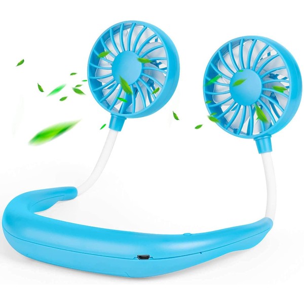 Hands Free Portable Neck Fan - Portable USB Battery Rechargeable