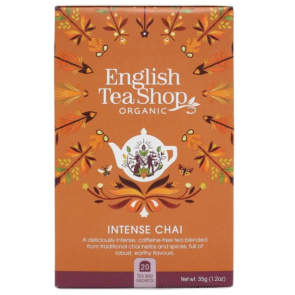 English Tea Shop 20 Organic Intense Chai Teabags