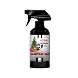 The Stink Solution Holiday Odor Eliminating Spray For Must, Leftover Food, & More! Safe To Spray On Skin, Furniture, & More. Incredibly Effective & Works Instantly. - 1 16 oz Bottle (Holiday Scents)