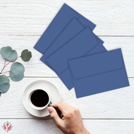 Dark Blue A7 Bright Color Envelopes - 5 1/4 x 7 1/4 Inches - Perfect For 5x7 Photos, DIY Arts And Crafts Cards - For Professional and Homemade Projects - Value Pack of 50 Envelopes