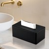 KINGFOM Tissue Box Cover, PU Leather Tissue Box Holder for
