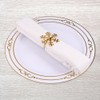 Alipis 12 Pcs Snowflake Napkin Ring Gold Snowflake Napkin Rings