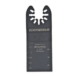 Genesis GAMT521 Universal Quick-Fit 1 3/8" Bi-Metal Flush Oscillating Multi-Tool Quick-Release Cut Blade