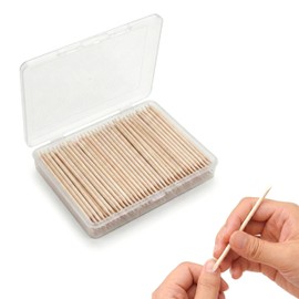 Sun&Beam Nails 100pcs Orange Sticks Nail Care Wooden Wood Sticks Cuticle Gel Off Nail Cleaning Manicure Tools
