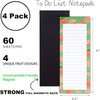 4 Large Magnetic Notepads – Shopping List, To-Do List, Reminders,