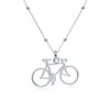 WANDA PLATA Bicycle Chain for Women, Young Girls, 925 Silver,