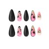 Pink Ombre Press on Nails Medium Almond Fake Nails with