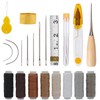 YEQIN Upholstery Repair Kit 29-Pack, Leather Craft Tool Kit Include