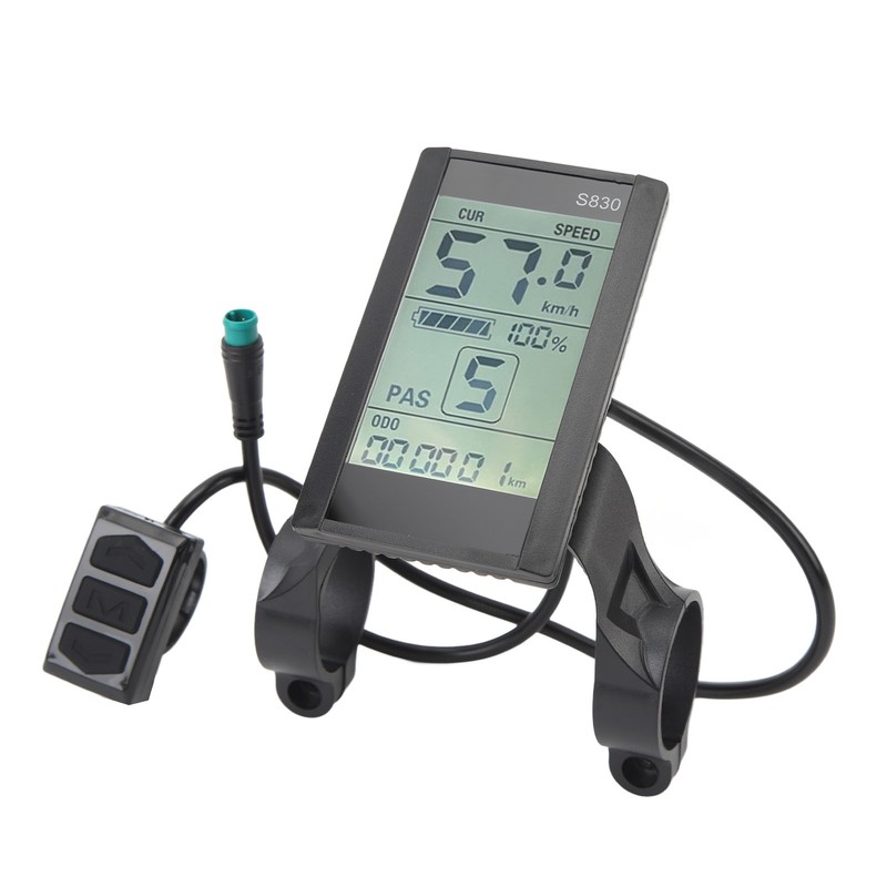 Electric Bike LCD Display Panel 24V 36V 48V LCD S830