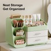 Booklov Makeup Organizer for Vanity, Large Capacity Cosmetic Display Case