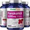 NusaPure Forskolin 2100mg Per Veggie Caps - 180 Capsules (Non-GMO