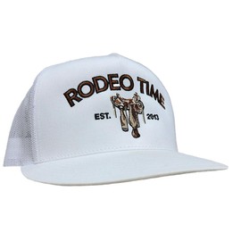 Rodeo Time Dale Brisby Seat Rig Adjustable Snapback Hat (US, Alpha, One Size, White)