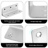 10 Pack 5.51" Silver Heavy Duty Shelf Brackets 140mm Length
