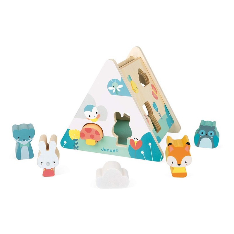 Janod - Pure Wooden Early Learning Toy with 6 Pieces