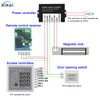 XIXEI Electric Magnetic Lock for Door 12VDC Holding Force 600lbs