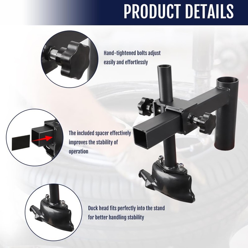 WIKIBB Manual Tire Changer Duck Head Conversion Welding Kit Compatible
