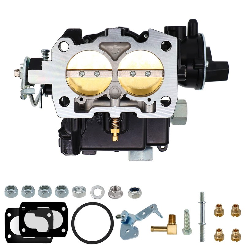 NENKUTEN Marine Carburetor 2 Barrel Carb for Mercruiser 3.0L/2.5L Electric