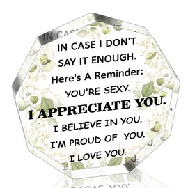 I Love You Gifts for Her Acrylic Inspirational Plaque Wife Birthday Gift Ideas Romantic Gifts for Her Girlfriend Fiancee Gf Long Distance Relationship Gift Soulmate Presents Christmas Valentines