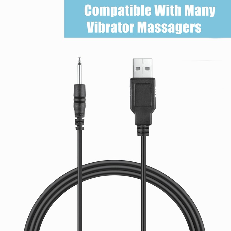 CJP-Geek 3ft Black USB Cable Cord Replacement for Rechargeable Vibrating