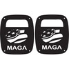 JeepTails USA American Flag MAGA Tail lamp Light Covers Compatible