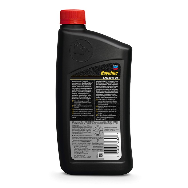 HAVOLINE (223397481-12PK 20W-50 Motor Oil - 1 qt. (Pack of