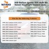 Niyako Xenon HID Ballast Headlight Control Unit with D2S Bulb