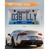 2 Transparency Flat License Plate Frame, ABS Car Front/Rear License