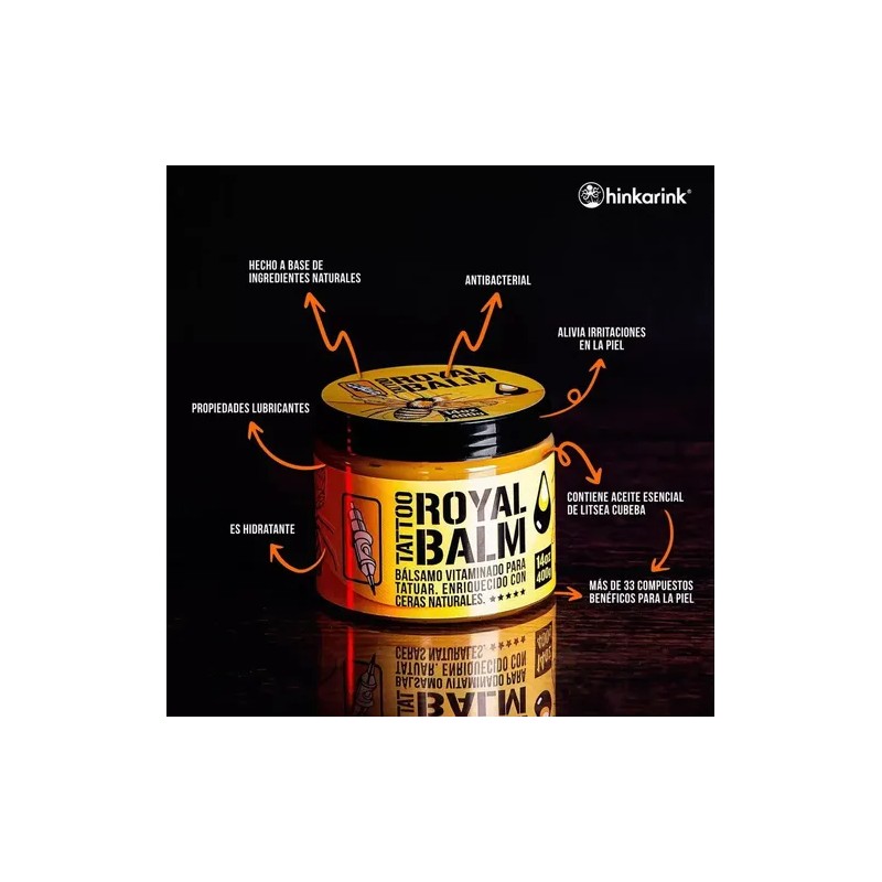 Bálsamo 400g Profesional Para Tatuar Hinkarink Royal Balm